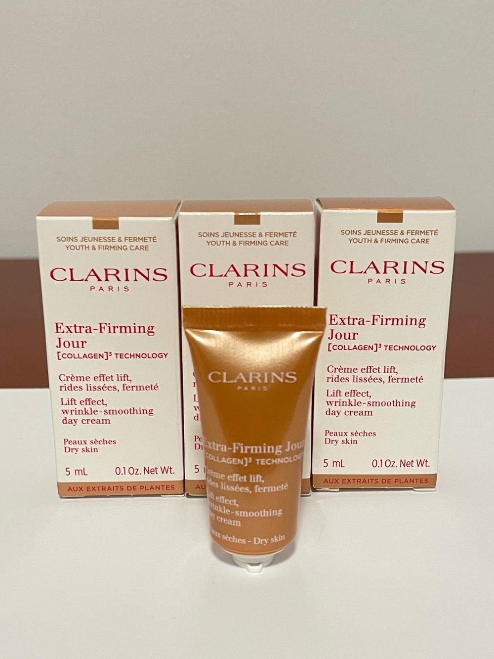 5mlx3 Clarins Extra-Firming Jour Day Cream - dry skin